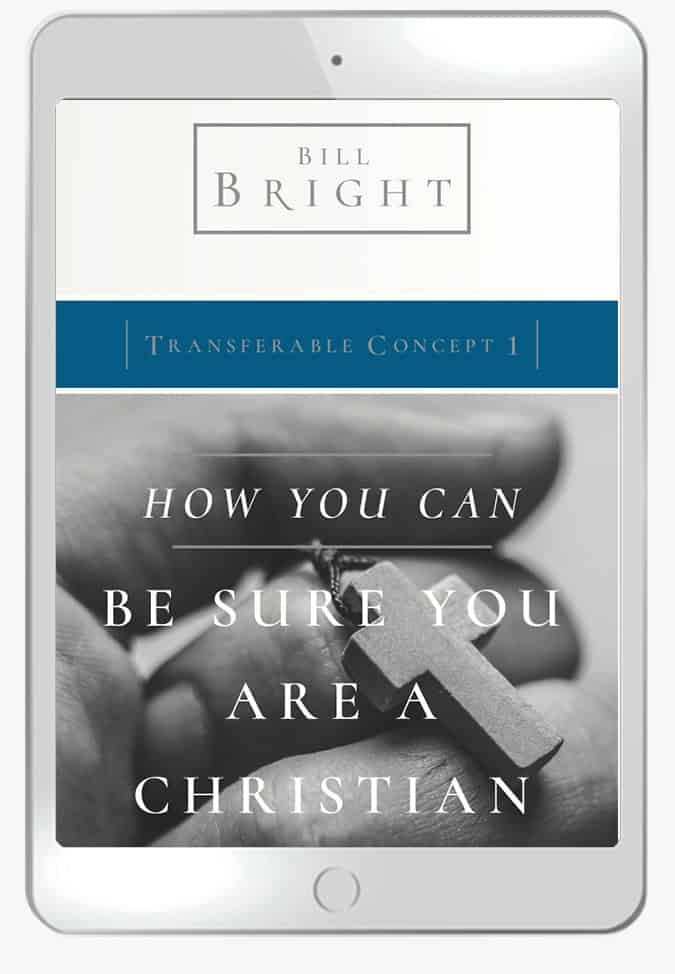 Transferable Concept 1 - Be Sure You Are a Christian (Ebook)