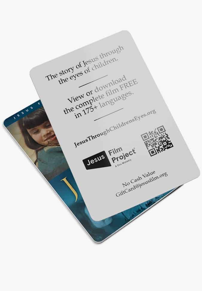Jesus Through Children’s Eyes Gift Cards Pack of 100
