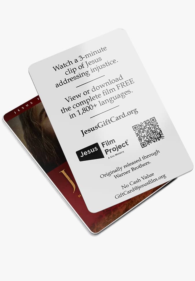 Jesus Film Gift Cards Pack of 100