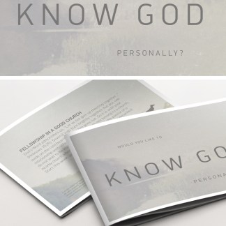 Knowing God Personally - Scenic Booklet Version