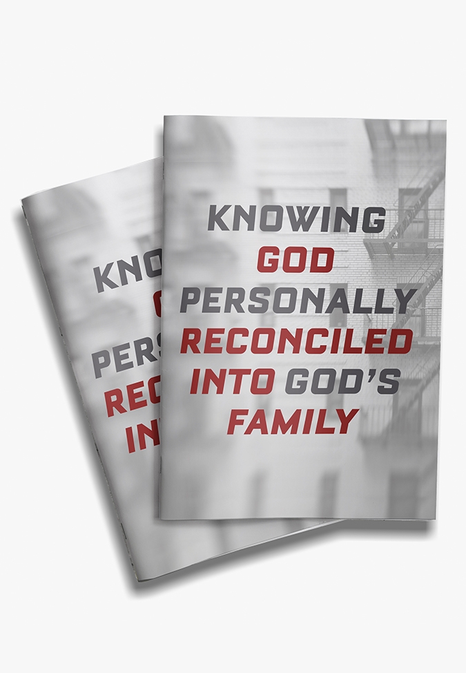 Knowing God Personally - Reconciled into God's Family (pack of 25)